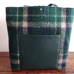 ELLEN DEGENERES Caen PINEGROVE TOTE BAG Green NWT! KINDNESS